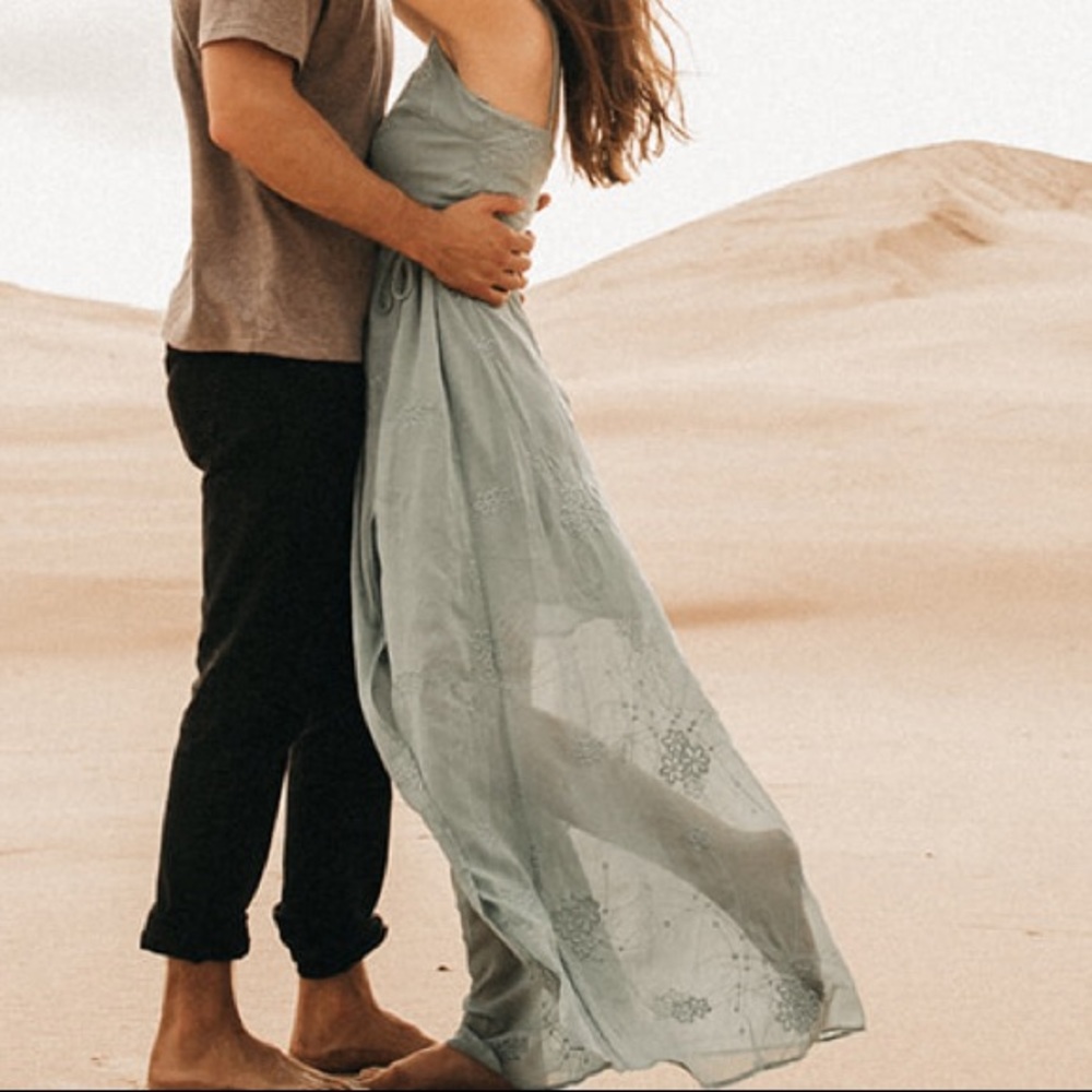 ASTR Green Maxi Dress